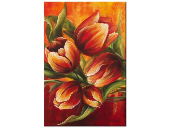 Obraz Abstrakcyjne tulipany, 60x90 cm Oobrazy