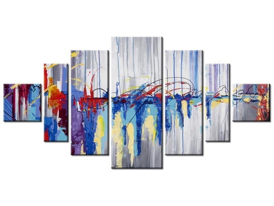 Obraz Abstrakcyjny wodospad, 7 elementów, 200x100 cm Oobrazy