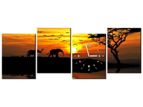 Obraz, Afryka, 4 elementy, 120x45 cm Oobrazy