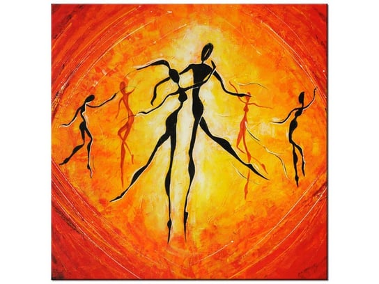 Obraz Afrykańscy tancerze, 50x50 cm Oobrazy