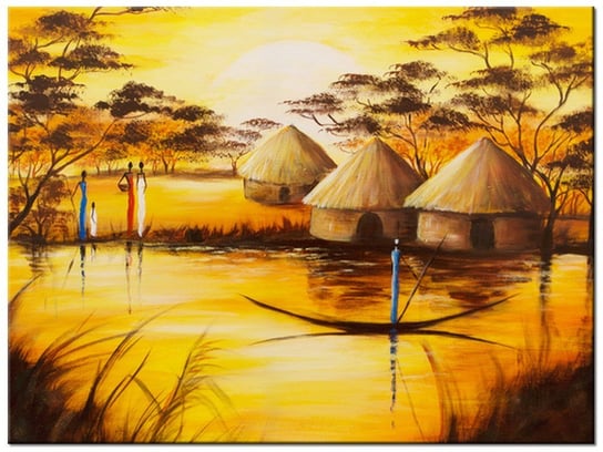 Obraz, Afrykańska wioska, 40x30 cm Oobrazy