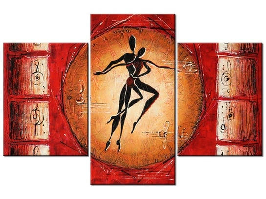 Obraz Afrykański taniec, 3 elementy, 90x60 cm Oobrazy