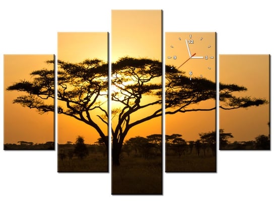 Obraz, Akacja w Serengeti, 5 elementów, 150x105 cm Oobrazy