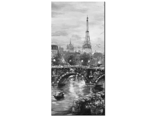 Obraz Alejka w Paryżu w czerni i bieli, 55x115 cm Oobrazy