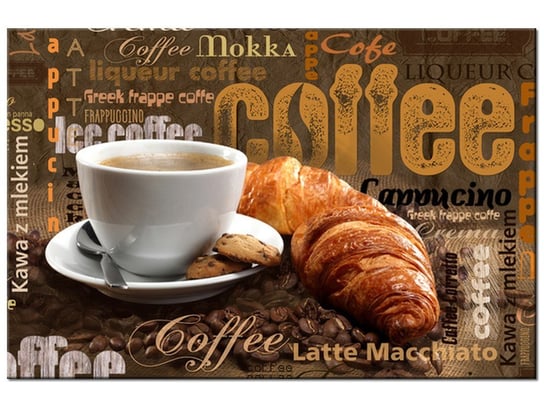 Obraz Apetyczna kawa, 90x60 cm Oobrazy