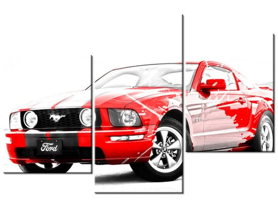 Obraz Art of Mustang, 3 elementy, 90x60 cm Oobrazy