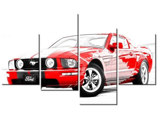 Obraz Art of Mustang, 4 elementy, 120x70 cm Oobrazy