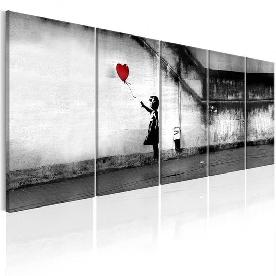 Obraz ARTGEIST Banksy: Uciekający balon, 5-częściowy ARTGEIST