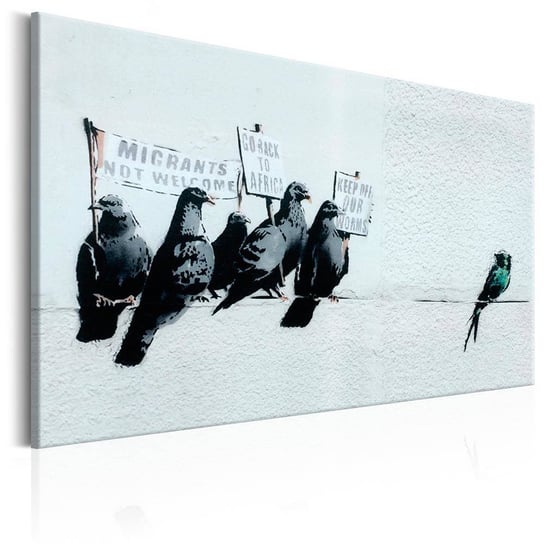 Obraz ARTGEIST Protesting Birds by Banksy, 1-częściowy ARTGEIST