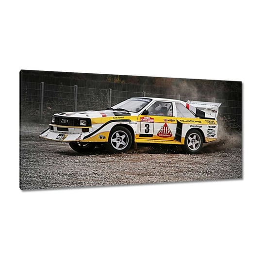 Obraz Audi Quattro Drift bokiem, 115x55cm ZeSmakiem