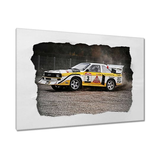 Obraz Audi Quattro Drift bokiem, 120x80cm ZeSmakiem