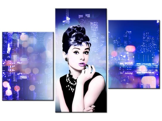 Obraz Audrey Hepburn - Jakub Banaś, 3 elementy, 90x60 cm Oobrazy