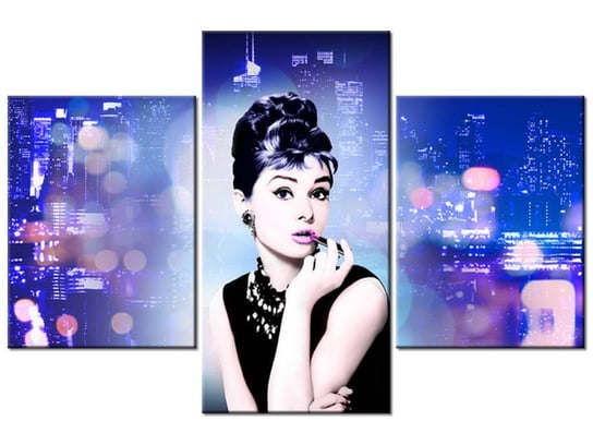 Obraz Audrey Hepburn - Jakub Banaś, 3 elementy, 90x60 cm Oobrazy
