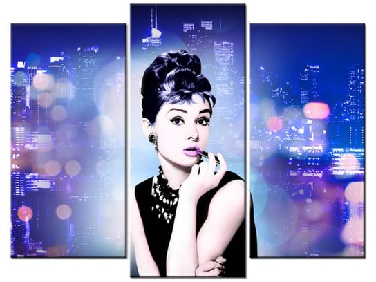 Obraz Audrey Hepburn - Jakub Banaś, 3 elementy, 90x70 cm Oobrazy