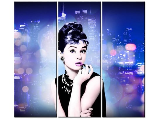 Obraz Audrey Hepburn - Jakub Banaś, 3 elementy, 90x80 cm Oobrazy
