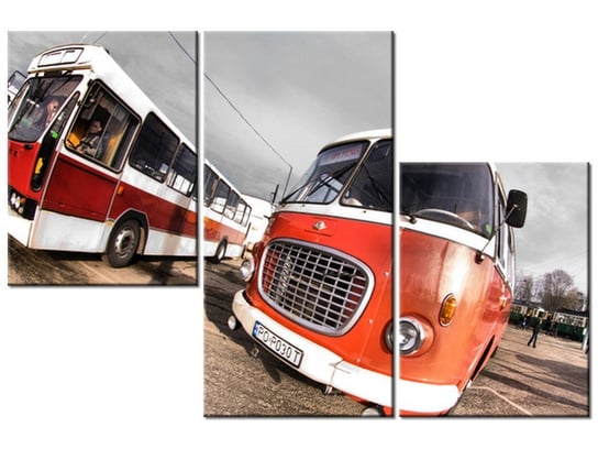 Obraz, Autobus ogórek, 3 elementy, 90x60 cm Oobrazy