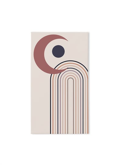 Obraz autorski HOMEPRINT Abstrakcja w brązowych odcieniach 50x70 cm Inna marka