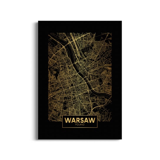 Obraz autorski HOMEPRINT Mapa Warszawy 20x30 cm HOMEPRINT