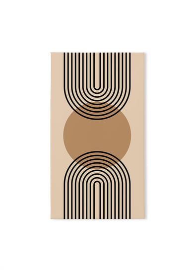 Obraz autorski HOMEPRINT Przyciąganie, styl Bauhaus 50x100 cm HOMEPRINT