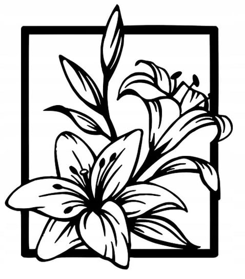 Obraz Ażurowy Dekoracja Ścienna Kwiaty Lilii Inna marka