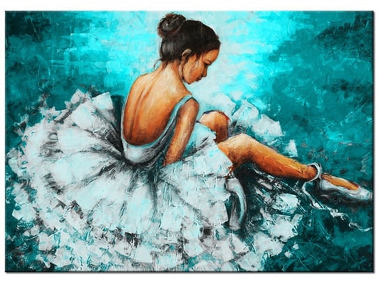 Obraz, Balet w turkusie, 70x50 cm Oobrazy