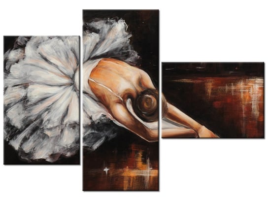 Obraz Baletnica, 3 elementy, 100x70 cm Oobrazy