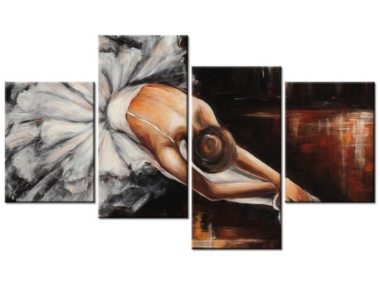 Obraz Baletnica, 4 elementy, 120x70 cm Oobrazy