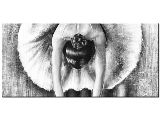 Obraz Baletnica w czerni i bieli, 115x55 cm Oobrazy