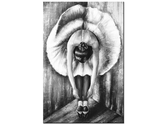 Obraz Baletnica w czerni i bieli, 40x60 cm Oobrazy