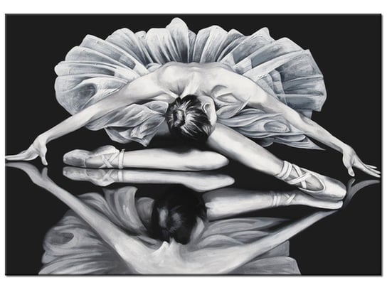 Obraz Baletnica w lustrzanym odbiciu, 100x70 cm Oobrazy