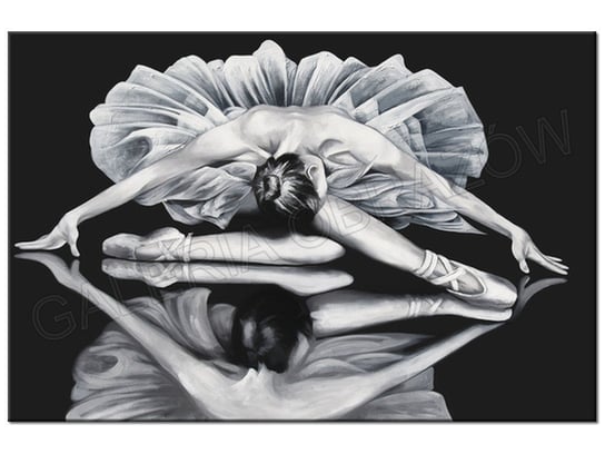 Obraz Baletnica w lustrzanym odbiciu, 120x80 cm Oobrazy
