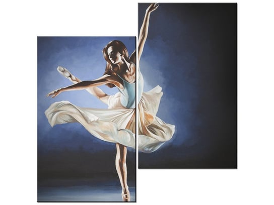 Obraz Baletnica w tańcu, 2 elementy, 60x60 cm Oobrazy