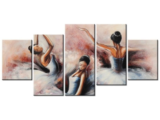 Obraz Baletnice, 5 elementów, 150x70 cm Oobrazy
