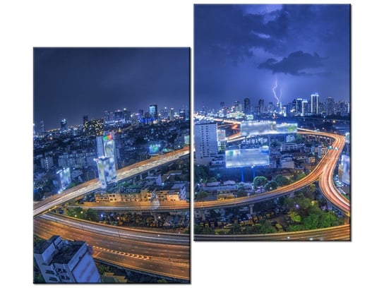 Obraz Bangkok, 2 elementy, 80x70 cm Oobrazy