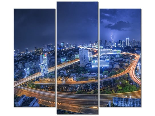 Obraz Bangkok, 3 elementy, 90x80 cm Oobrazy