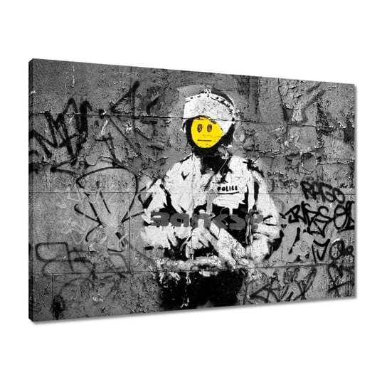 Obraz Banksy Buźka, 70x50cm ZeSmakiem