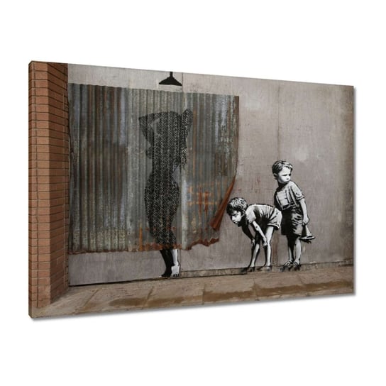 Obraz Banksy Chłopcy Prysznic, 100x70cm ZeSmakiem