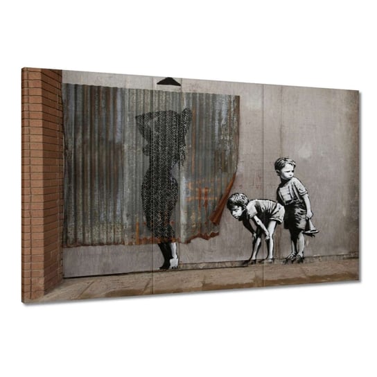 Obraz Banksy Chłopcy Prysznic, 120x80cm ZeSmakiem