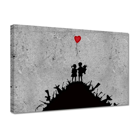 Obraz Banksy Dzieci na stosie, 30x20cm ZeSmakiem