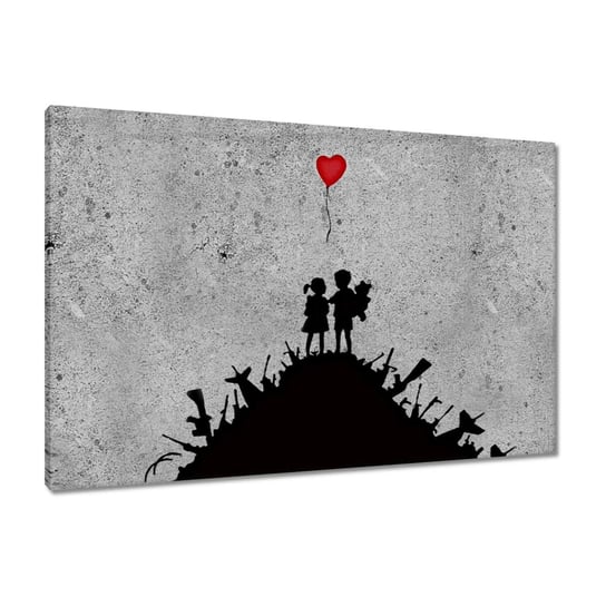 Obraz Banksy Dzieci na stosie, 90x60cm ZeSmakiem