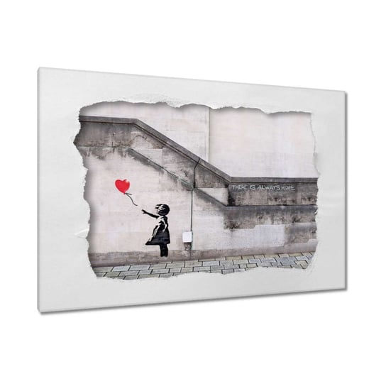 Obraz Banksy Dziewczyna Balonik, 90x60cm ZeSmakiem