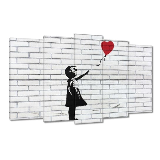 Obraz Banksy Dziewczynka Balon, 100x60cm ZeSmakiem