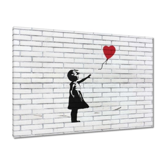 Obraz Banksy Dziewczynka Balon, 100x70cm ZeSmakiem