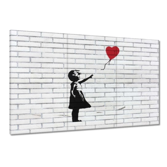 Obraz Banksy Dziewczynka Balon, 120x80cm ZeSmakiem