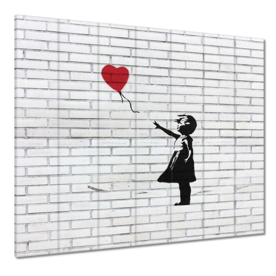 Obraz Banksy Dziewczynka balon, 210x195cm ZeSmakiem