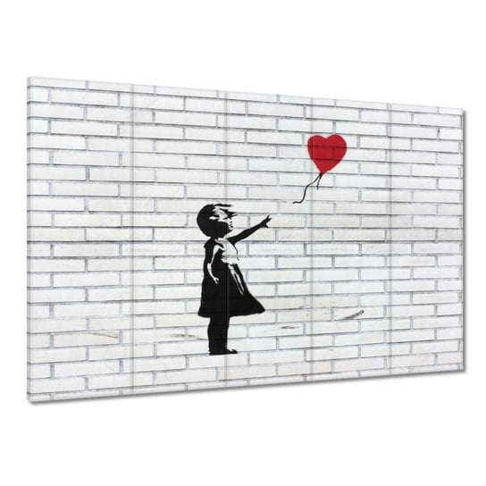 Obraz Banksy Dziewczynka Balon, 225x160cm ZeSmakiem