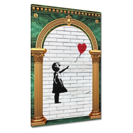 Obraz Banksy Dziewczynka Balon, 40x60cm ZeSmakiem