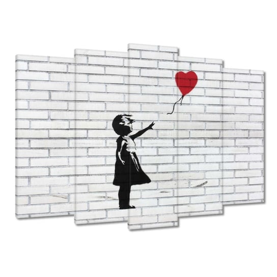 Obraz Banksy Dziewczynka Balon, 70x50cm ZeSmakiem