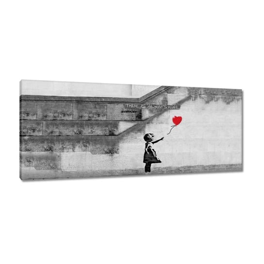 Obraz Banksy Dziewczynka Hope, 100x40cm ZeSmakiem