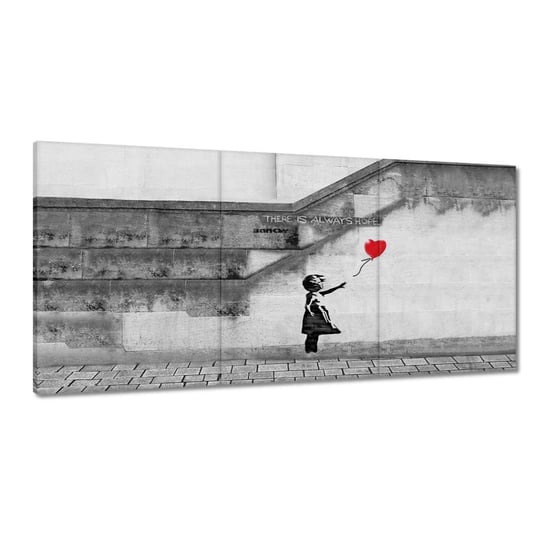 Obraz Banksy Dziewczynka Hope, 240x120cm ZeSmakiem